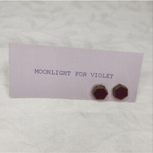 NWTโGeometric Purple Earrings